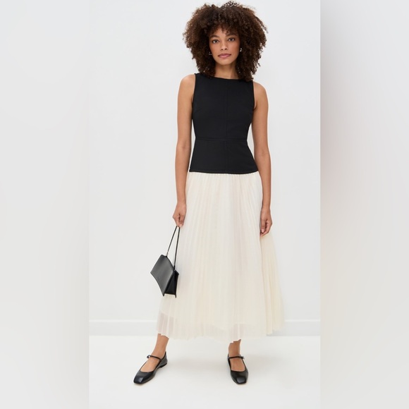 Moon River | Black & Ivory Tulle Midi Dress | Urban Outfitters Brand | NWT - Picture 6 of 12